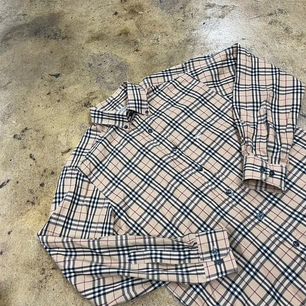 [정품/S] 버버리 노바 체크 셔츠 b16