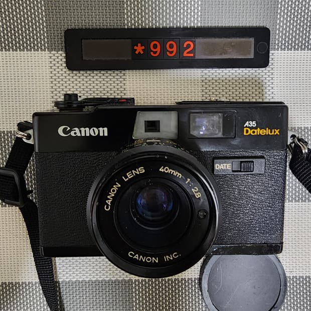 캐논 A 35 데이트룩스 필름카메라