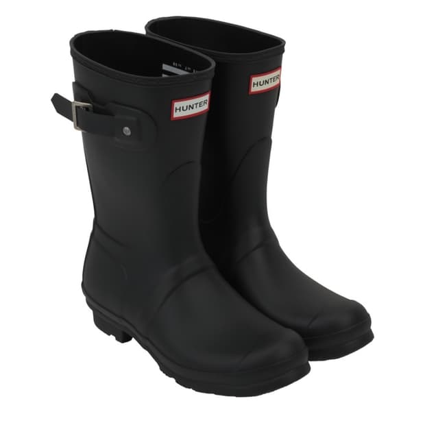 (W) Hunter Original Short Rain Boots Bla