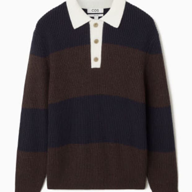COS 울 블렌드 럭비 폴로 셔츠