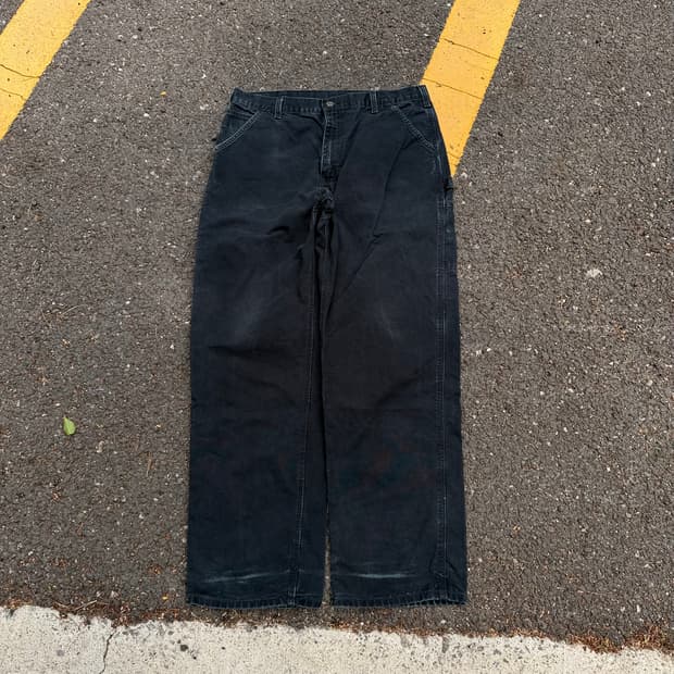 OG 칼하트 B11 BLK 싱글니 카펜터 팬츠