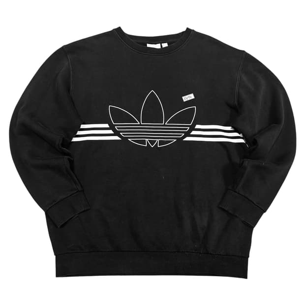 ✨ (바배) 아디다스 빅로고 블랙 맨투맨 