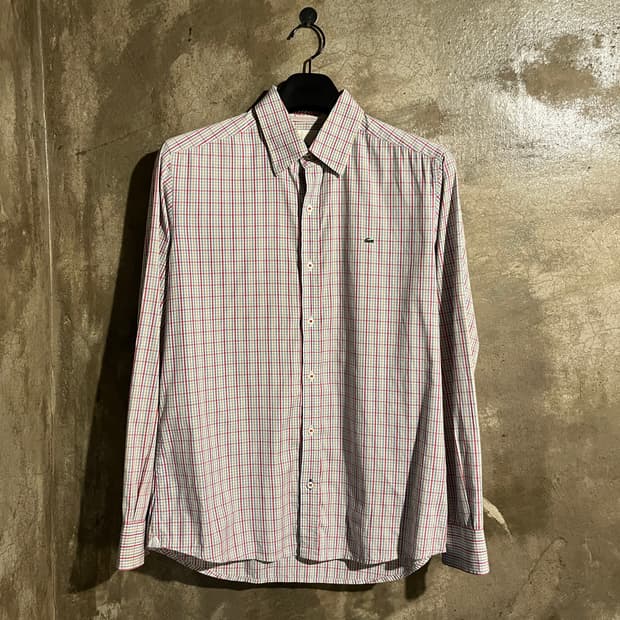 라코스테 체크셔츠