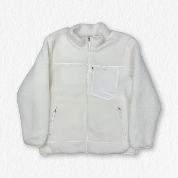 마모트 뽀글이 자켓 화이트