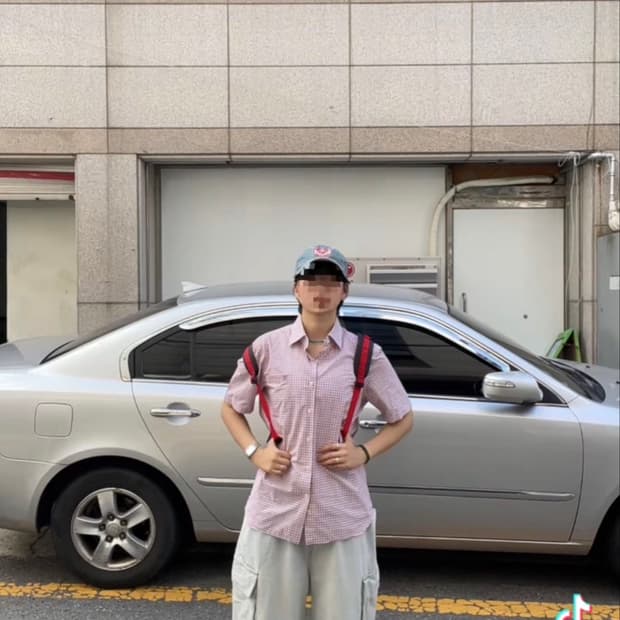 100] 닥스 DAKS 레드 깅엄체크 면 100% 반팔 셔츠 남방 2.5
