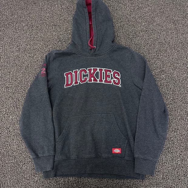 Dickies 디키즈 기모 후드티 차콜 M