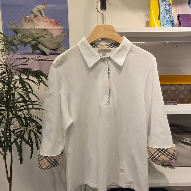 버버리 7부 피케 카라티