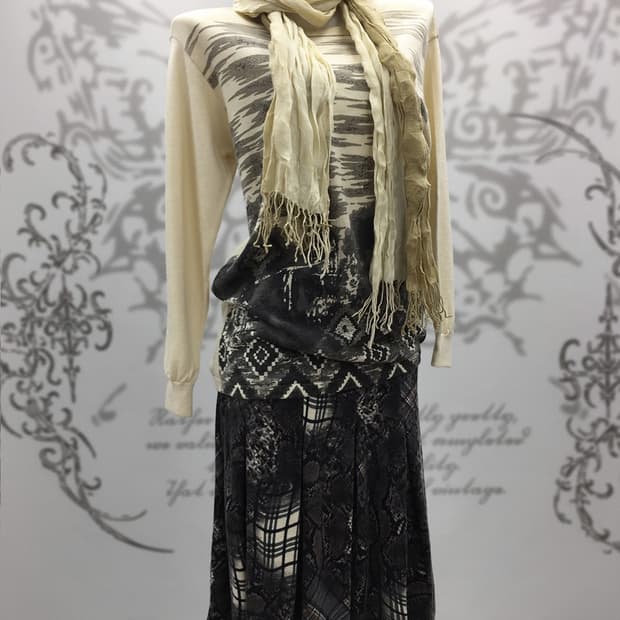 Ethnic winter Japanese-inspired set-up