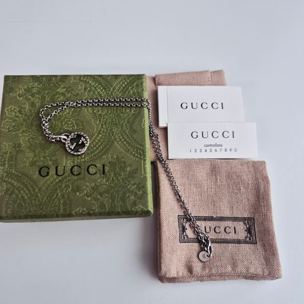 구찌 인터로킹 목걸이