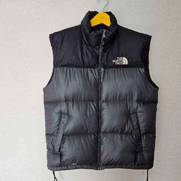 노스페이스 눕시 700 그레이 패딩조끼 베스트 구스다운 105 작은110