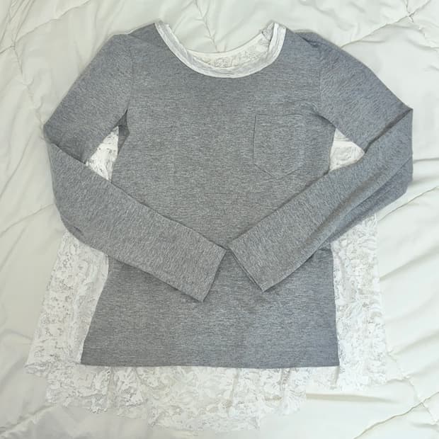 SACAI LUCK lace T shirt