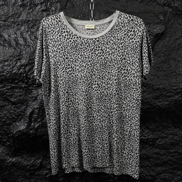 Saint Laurent 15SS Leopard T Shirt