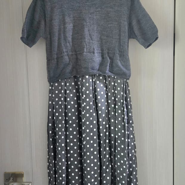 블랙 꼼데가르송 도킹 원피스 