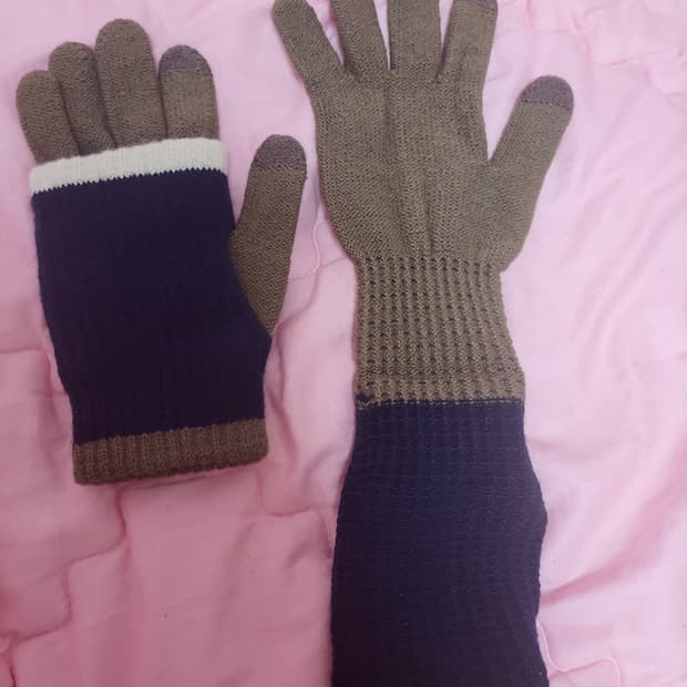 급처새상품!가격1500원 워머 겸 니트 이중장갑 남녀공용 톰브라운 느낌