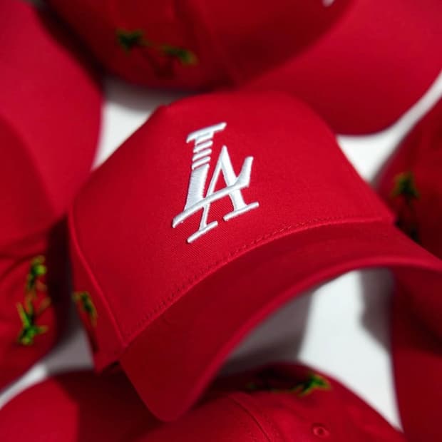 새상품 Reference 브랜드 한정판 LA 팜트리 스냅백 모자