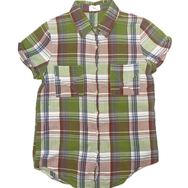 빈티지 피크닉 체크 셔츠