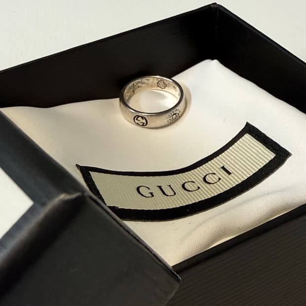 구찌 블라인드포러브 반지 10호