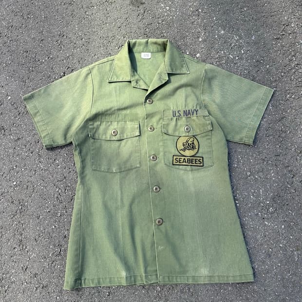 [빈티지] •US Navy Seabees Shirt