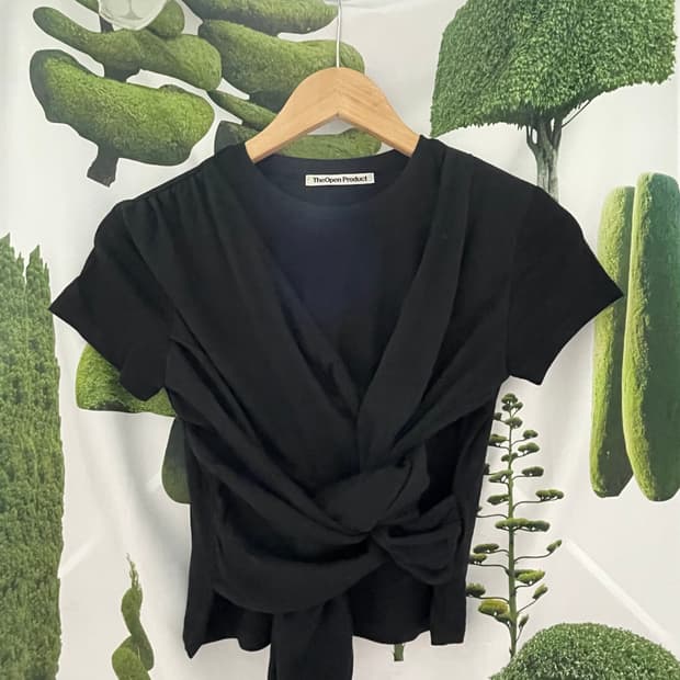 더오픈프로덕트 Traning baby tee 블랙 2사이즈