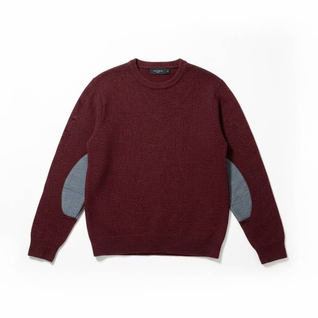 폴스미스 패치 버건디 니트 M