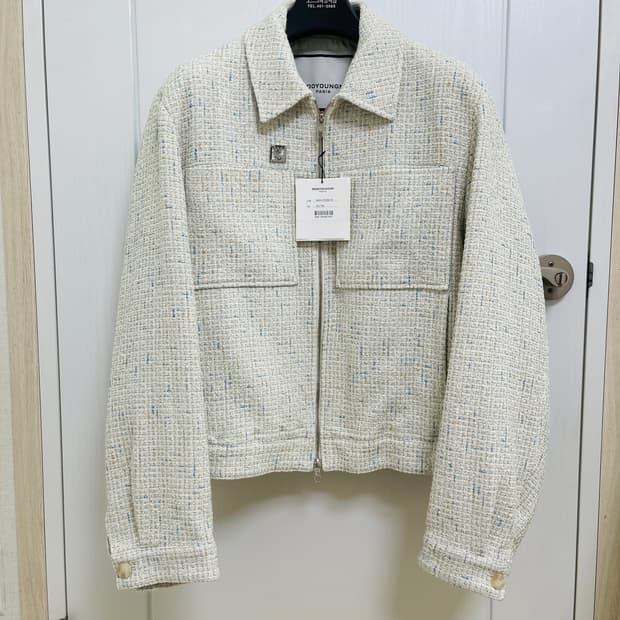 [거의 새것] 우영미 트위드 자켓 50(105) 화이트
