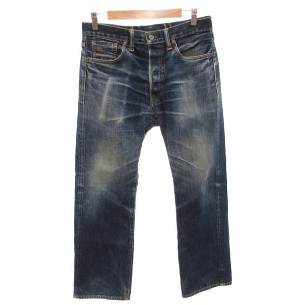 90s RRL 더블알엘 헤비 에이징 셀비지 데님 팬츠