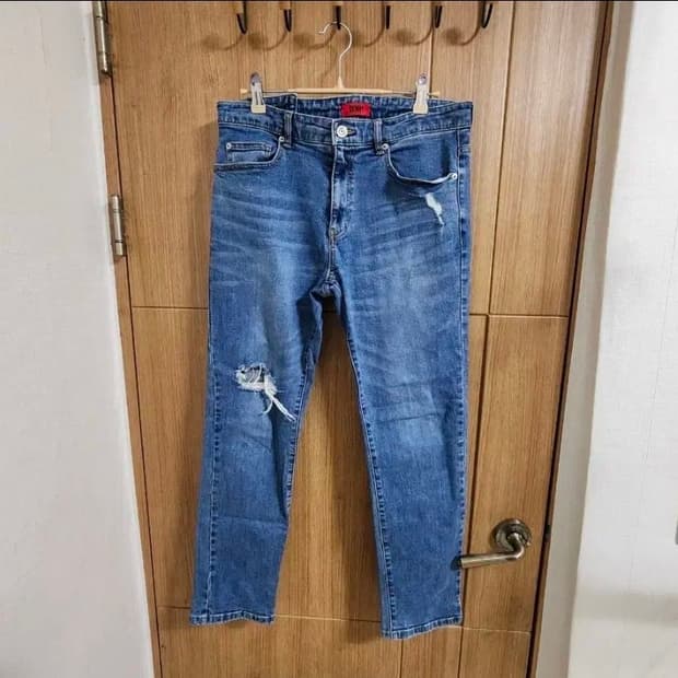 (33)시스템 옴므 디스트로이드 스키니 데님 팬츠 봄여름