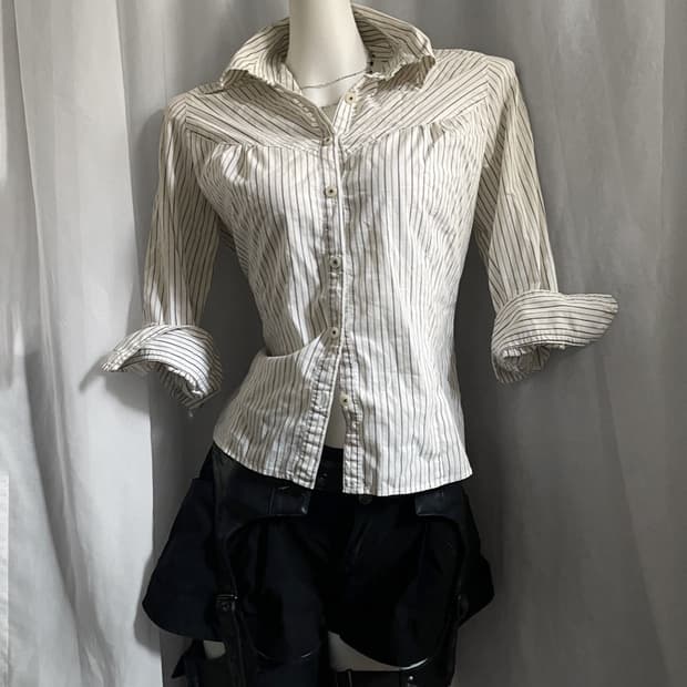 Vintage shirt 스트라이프 셔츠 공겜여주