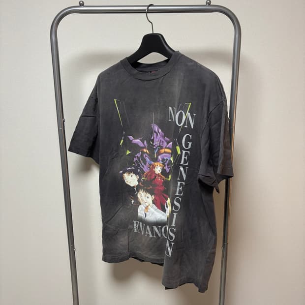 XXL, 2XL) 세인트미카엘 에반게리온 반팔 티셔츠