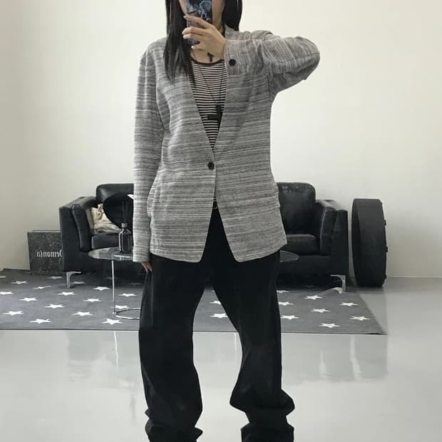 니콜클럽 그레이 가디건