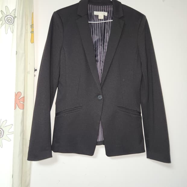 H&M 블랙 여성용 기본 자켓 165/84A