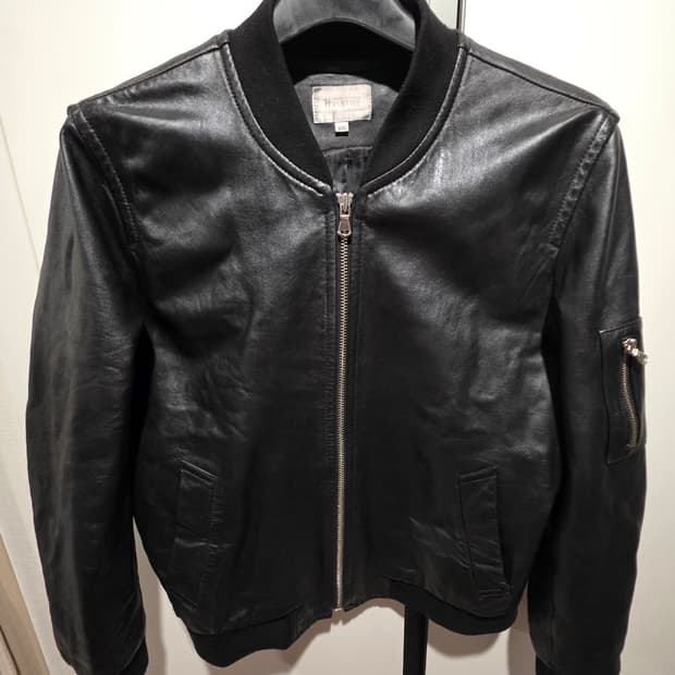 헤스티지 양가죽 봄버 자켓 105