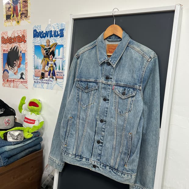 Levis 리바이스 연청 데님 트러커 청자켓