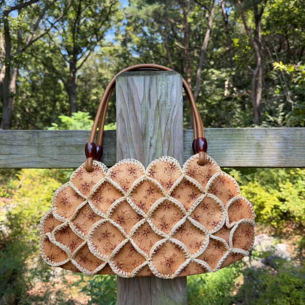 “Unknown” Flowers Print waffle Bag