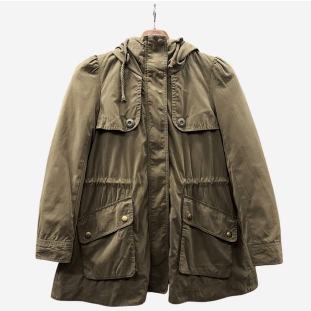 JPN VINTAGE 소프트 밀리터리 필드자켓 보아퍼 안감 탈부착 디테일