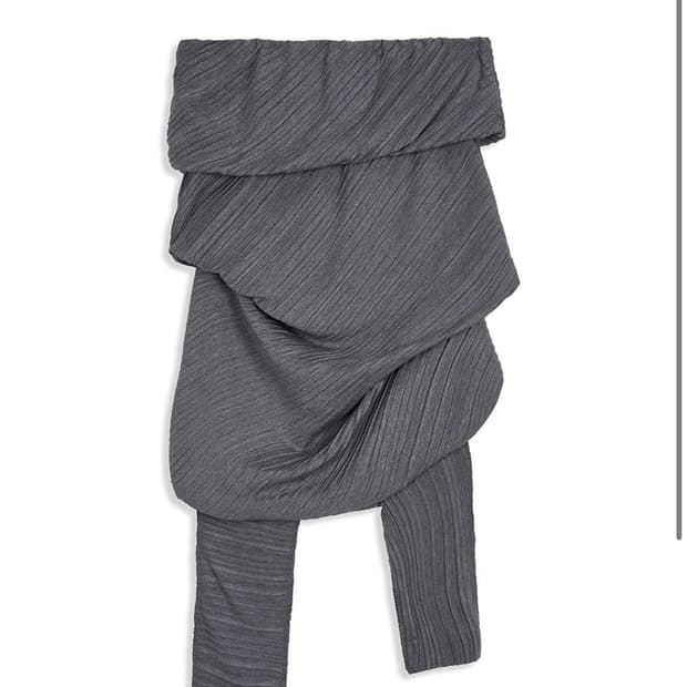 Open yy pleats skirt gray M