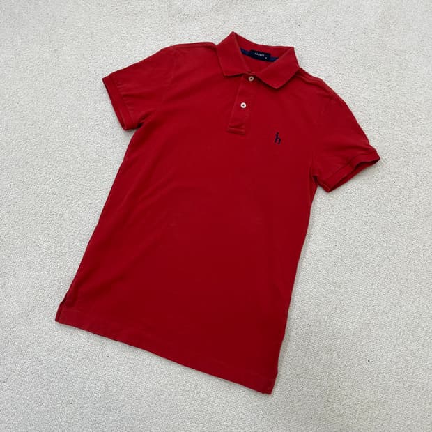 95 헤지스 반팔 카라 티셔츠 0319M