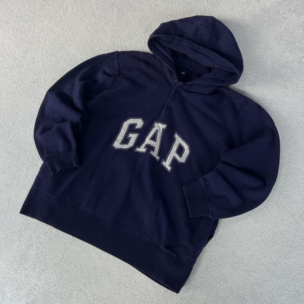 갭 네이비 후드티 XL