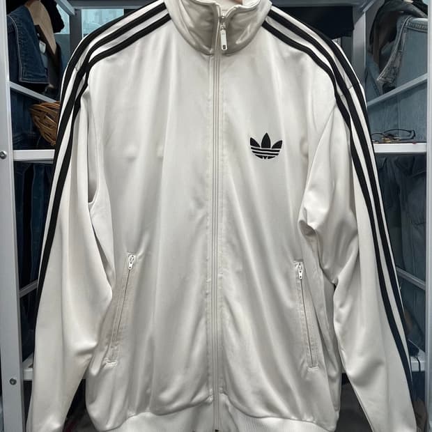 00s 아디다스 파이어버드 화이트 져지 트랙탑