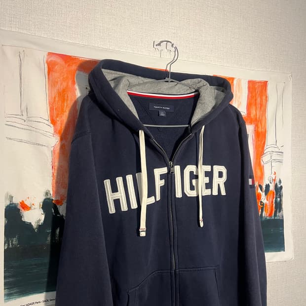 타미힐피거 후드집업 네이비 L/G