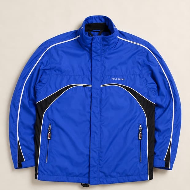 Polo sports 폴로 스포츠 USA 블루 바람막이