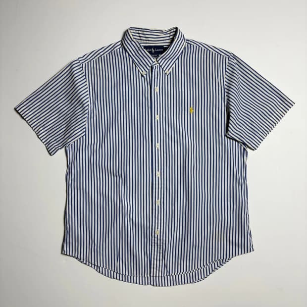 폴로 랄프로렌 커스텀핏 포니 자수 반팔 셔츠 R1255