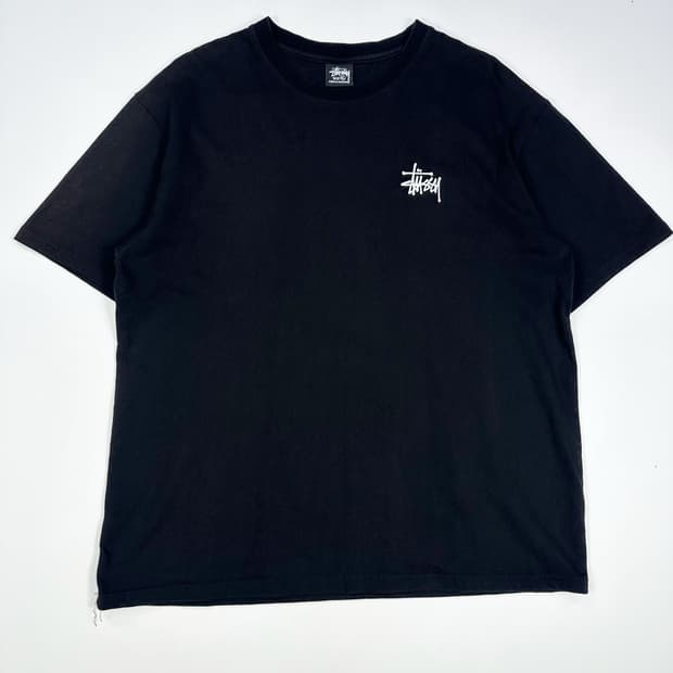 스투시 베이직 반팔티 블랙 XL