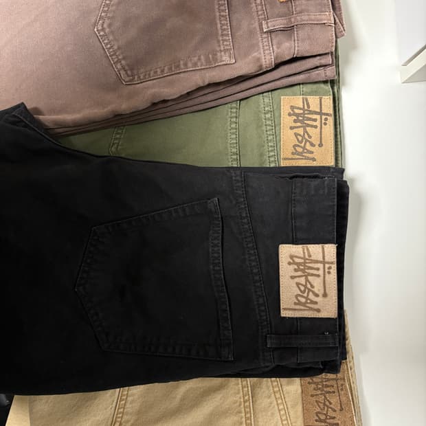 스투시 뉴 클래식 진 베이지 31 사이즈