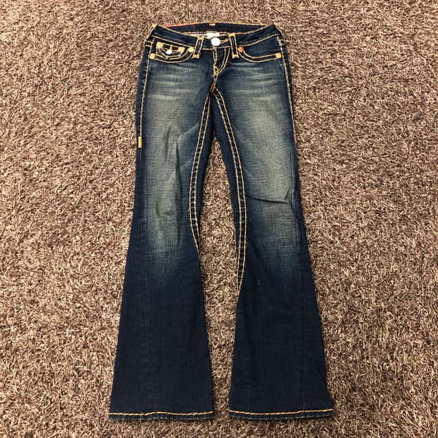 트루릴리전 조이 슈퍼티 부츠컷 데님 팬츠