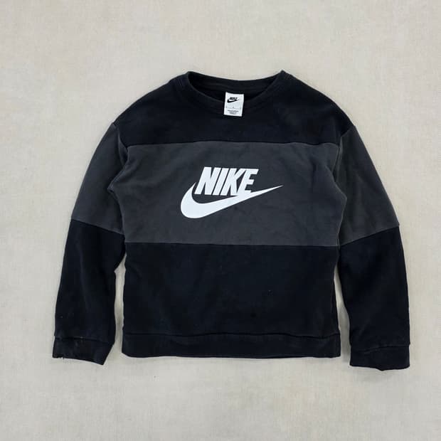 [M] 나이키 키즈 기모 배색 맨투맨 0219J