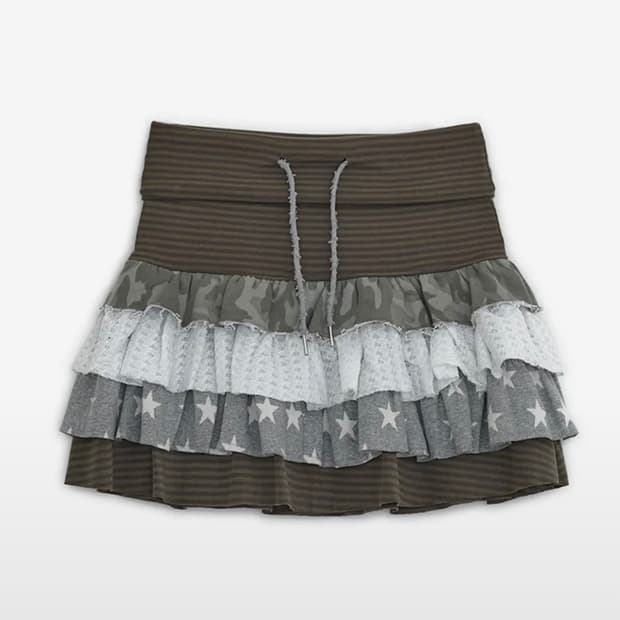 허그유어스킨 캉캉 레이어드 스커트