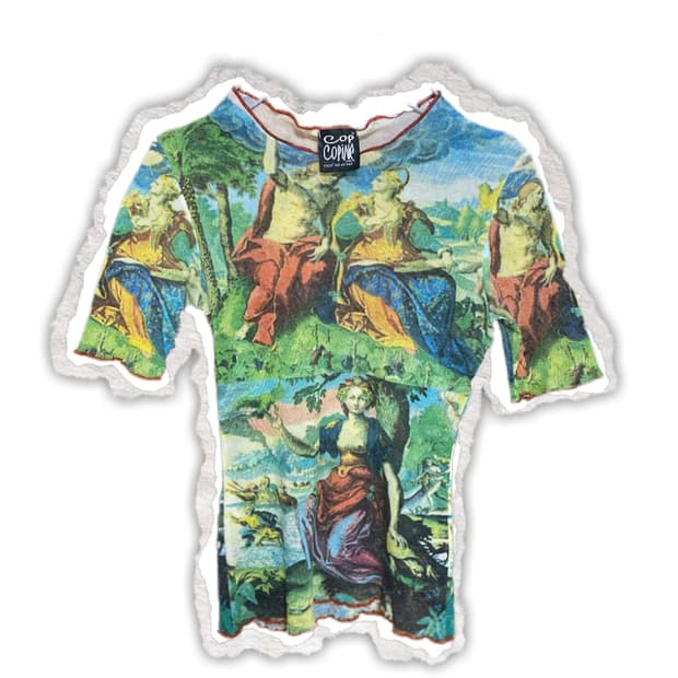cop.copine mesh t-shirt