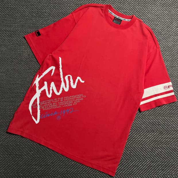00s FUBU 올드스쿨 빅로고 박시핏 반팔 티셔츠y 5982