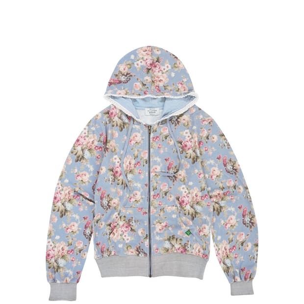 노컨텐츠 플라워 레이스집업 스카이블루